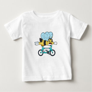 T-shirt Pour Bébé Abeille à vélo