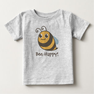 T-shirt Pour Bébé Abeille heureuse ! Gaffez l'abeille