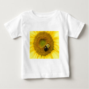 T-shirt Pour Bébé Abeille sur tournesol