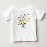 Abeilles De Miel, Fée & Bébé En Motif Sans Faille