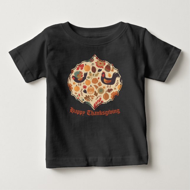 T-shirt Pour Bébé Abondance d'automne (Devant)