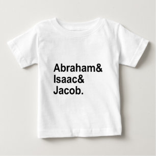 T-shirt Pour Bébé Abraham Isaac Jacob   3 Patriarches du Judaïsme