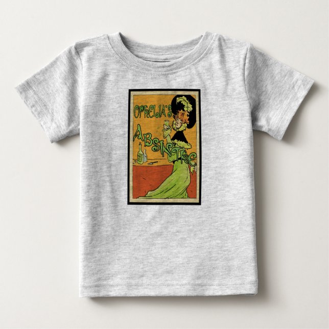T-shirt Pour Bébé Absinthe 1890s Style (Devant)
