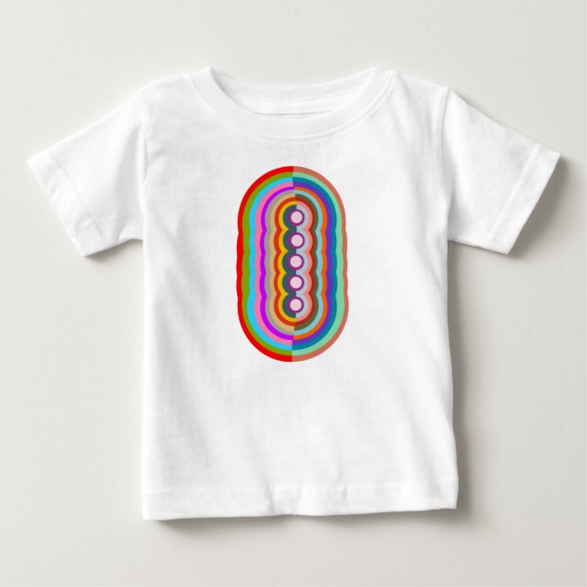 T-shirt Pour Bébé Abstrait à nouveau (Devant)