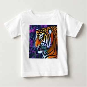T-shirt Pour Bébé Abstrait Majestic Predator Tiger