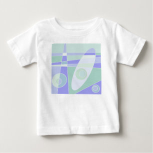 T-shirt Pour Bébé Abstrait Surf Pastel Purple Green