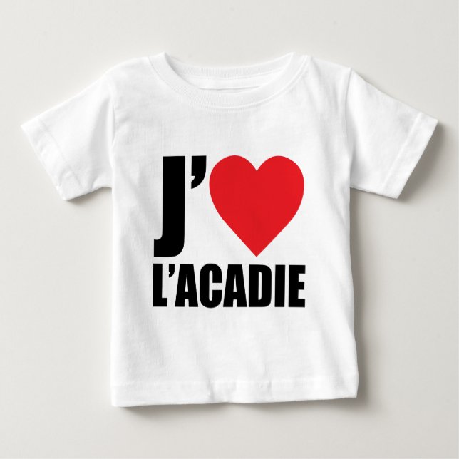 T-shirt Pour Bébé Acadie de J'aimeL (Devant)