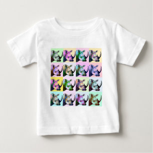 T-shirt Pour Bébé Accident d'art de bruit de rhinocéros