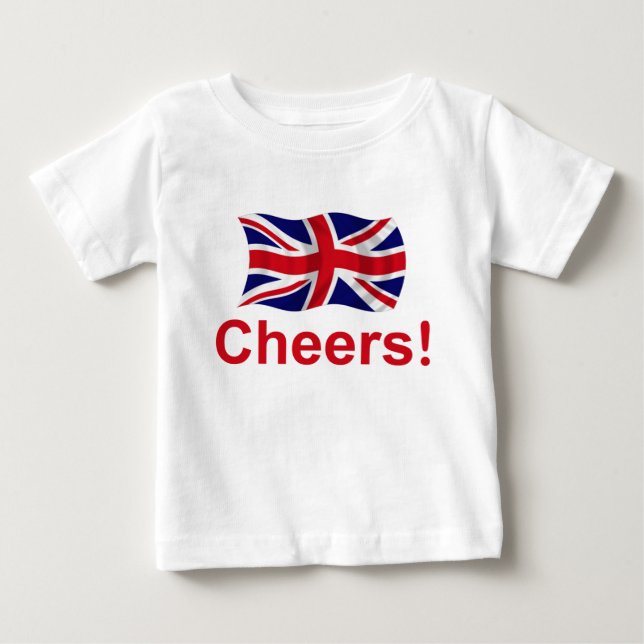 T-shirt Pour Bébé Acclamations britanniques ! (Devant)