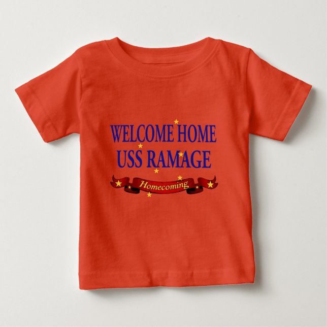 T-shirt Pour Bébé Accueil Accueil USS Rampage (Devant)