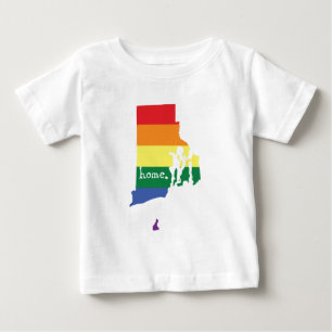 T-shirt Pour Bébé Accueil Gay pride  Rhode Island