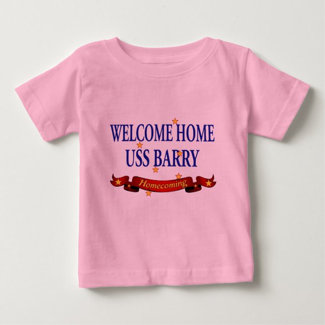 T-shirt Pour Bébé Accueil USS Barry (Devant)
