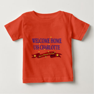 T-shirt Pour Bébé Accueil USS Charlotte