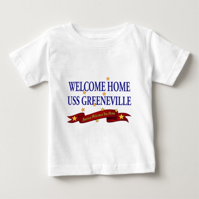 T-shirt Pour Bébé Accueil USS Greeneville (Devant)