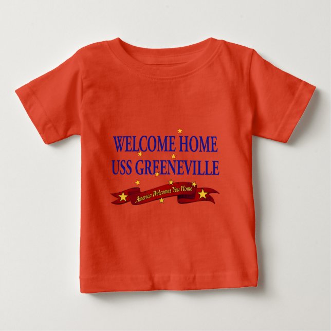 T-shirt Pour Bébé Accueil USS Greeneville (Devant)