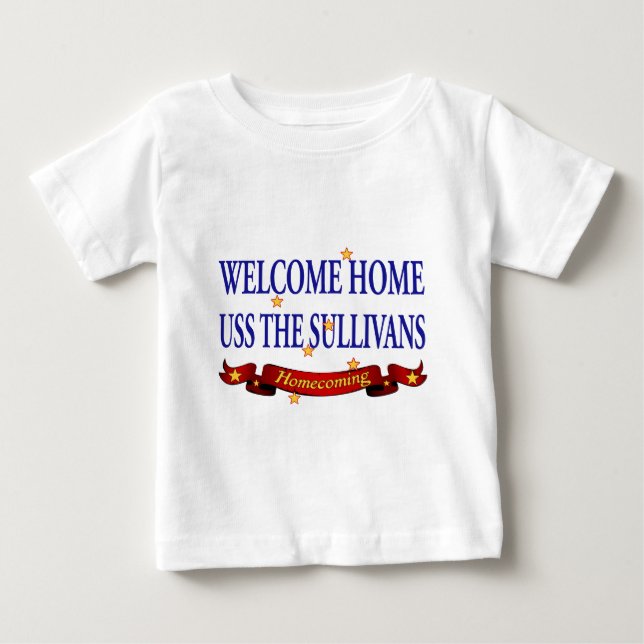 T-shirt Pour Bébé Accueil USS Les Sullivans (Devant)