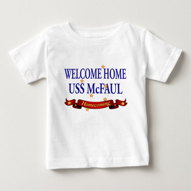 T-shirt Pour Bébé Accueil USS McFaul (Devant)