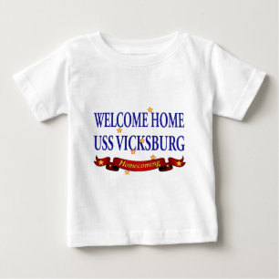 T-shirt Pour Bébé Accueil USS Vicksburg
