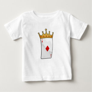T-shirt Pour Bébé Ace diamant avec Couronne