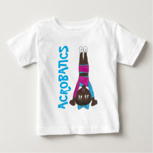 T-shirt Pour Bébé acrobatie Acro Danseuse Fille Tumbling Gymastique