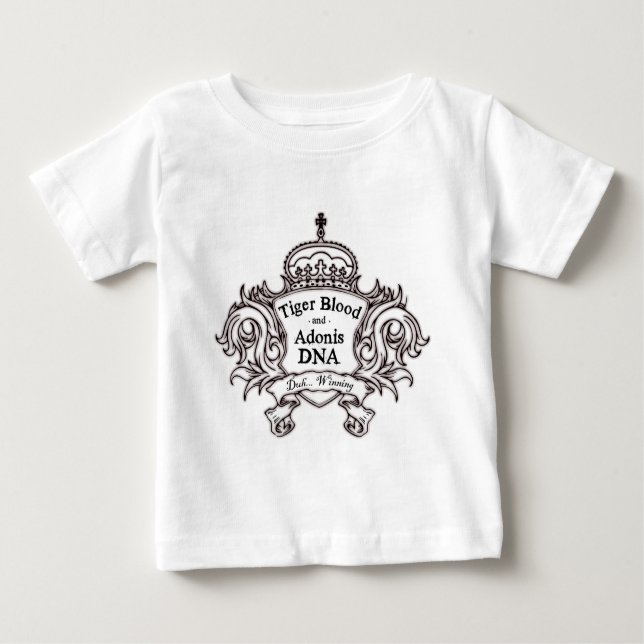 T-SHIRT POUR BÉBÉ ADN D'ADONIS DE SANG DE TIGRE (Devant)