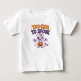 T-shirt Pour Bébé Adorable bébé dragon fantôme violet Halloween