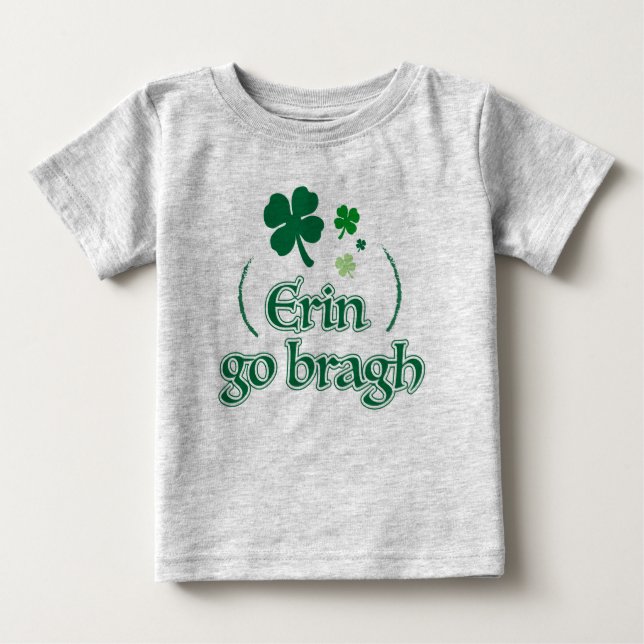 T-shirt Pour Bébé Adorable et Festif Erin go bragh (Devant)