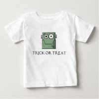 Adorable Frankenstein Head Baby Shirt