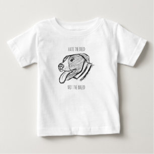T-shirt Pour Bébé affiche amateur de chien animal photo dessinée à l