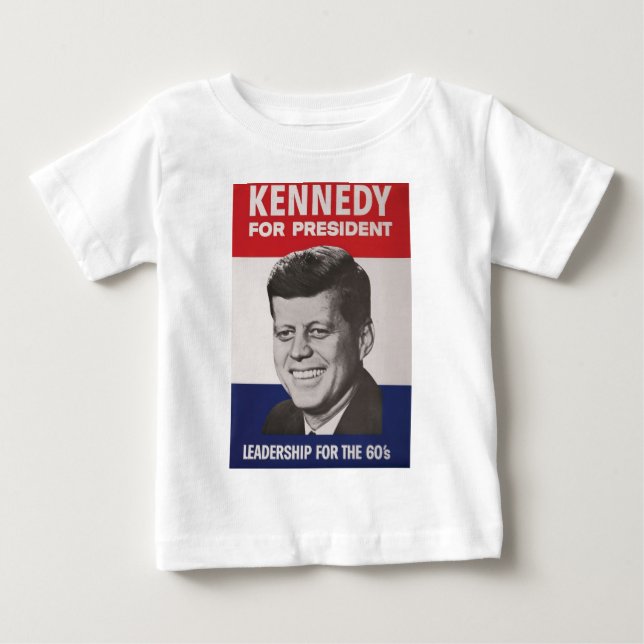 T-shirt Pour Bébé Affiche de Kennedy (Devant)