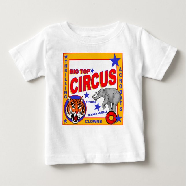 T-shirt Pour Bébé Affiche vintage de cirque (Devant)