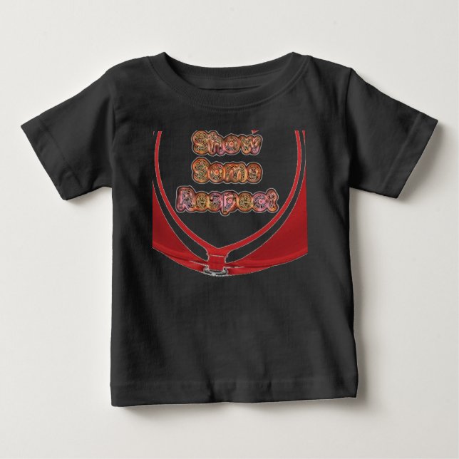 T-shirt Pour Bébé Afficher un peu de respect Imprimé (Devant)