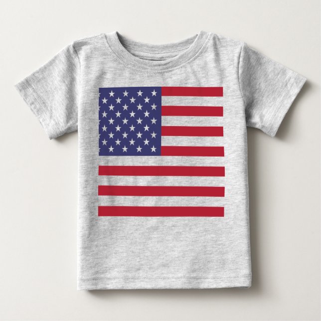 T-shirt Pour Bébé Afficher vos couleurs - États-Unis (Devant)