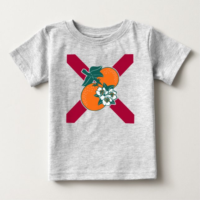 T-shirt Pour Bébé Afficher vos couleurs - Floride (Devant)