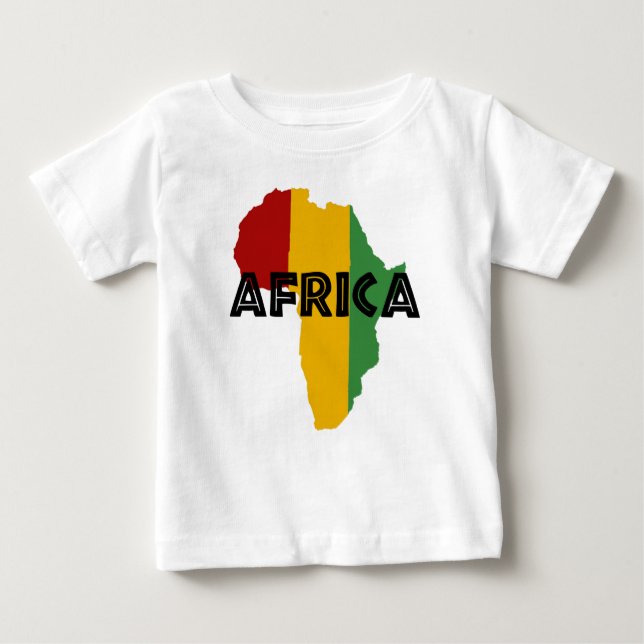 T-shirt Pour Bébé Africa Rasta Color (Devant)