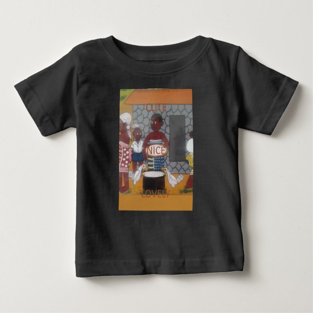 T-shirt Pour Bébé Africain traditionnel Homestead Lifestyle (Devant)