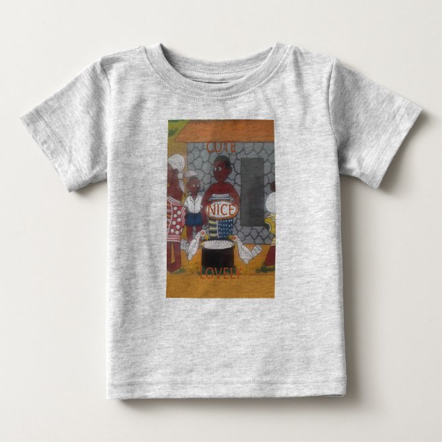 T-shirt Pour Bébé Africain traditionnel Homestead Lifestyle (Devant)
