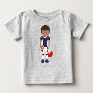 T-shirt Pour Bébé African American Boy, Team Sport, Joueur de rugby