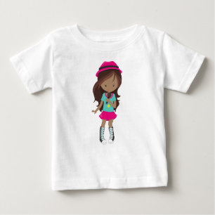 T-shirt Pour Bébé African American Girl, Rock Girl, Band Singer