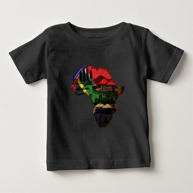 T-shirt Pour Bébé Afrique (Devant)