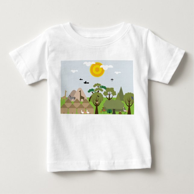 T-shirt Pour Bébé Afrique (Devant)