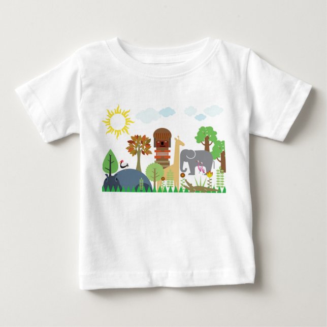 T-shirt Pour Bébé Afrique (Devant)