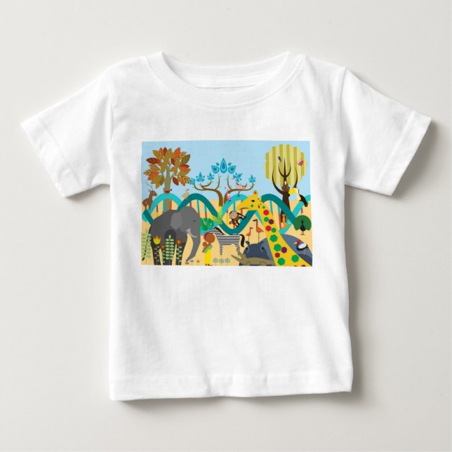 T-shirt Pour Bébé Afrique (Devant)