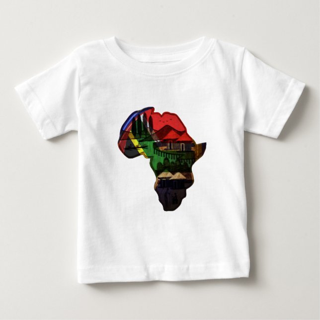 T-shirt Pour Bébé Afrique (Devant)