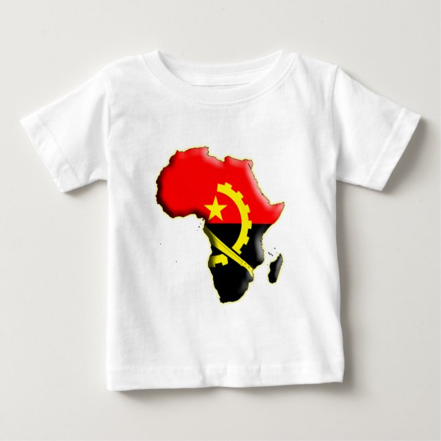 T-SHIRT POUR BÉBÉ AFRIQUE : ANGOLA (Devant)