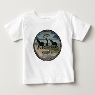 T-shirt Pour Bébé Afrique Kenya Belle faune