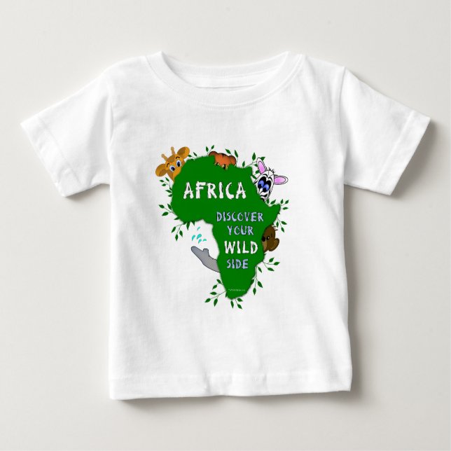 T-shirt Pour Bébé Afrique sauvage (Devant)