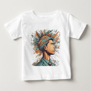 T-shirt Pour Bébé Afro Boho Queen - Artiste coloré