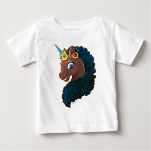 T-shirt Pour Bébé Afro Unicorn   Magique