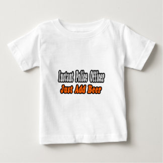 T-shirt Pour Bébé Agent de police...Ajouter la bière